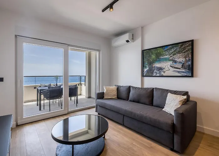 Awesome In With House Sea View 公寓 Potomje